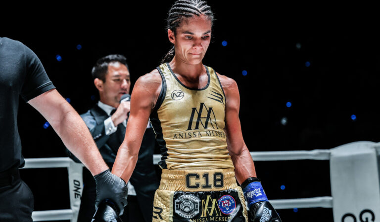 WATCH: Kickboxing Legend Anissa Meksen Suffers Defeat Against Phetjeeja at ONE Friday Fights 46   Korean Tiger Studios 